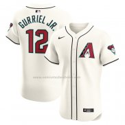 Camiseta Beisbol Hombre Arizona Diamondbacks Lourdes Gurriel Jr. Primera Elite Blanco