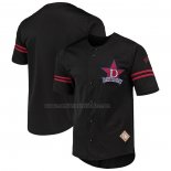Camiseta Beisbol Hombre Detroit Stars Button Down Negro