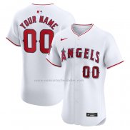 Camiseta Beisbol Hombre Los Angeles Angels Primera Elite Personalizada Blanco