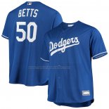 Camiseta Beisbol Hombre Los Angeles Dodgers Mookie Betts Majestic Big & Tall Replica Azul