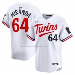Camiseta Beisbol Hombre Minnesota Twins Jose Miranda Primera Limited Blanco