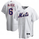 Camiseta Beisbol Hombre New York Mets Jeff McNeil Primera Replica Blanco Camiseta Beisbol Hombre New York Mets Jeff McNeil Primera Replica Blanco