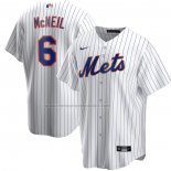 Camiseta Beisbol Hombre New York Mets Jeff McNeil Primera Replica Blanco