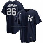 Camiseta Beisbol Hombre New York Yankees DJ LeMahieu Alterno Replica Azul Camiseta Beisbol Hombre New York Yankees DJ LeMahieu Alterno Replica Azul