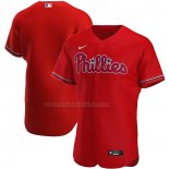 Camiseta Beisbol Hombre Philadelphia Phillies Alterno Autentico Rojo