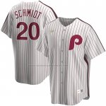 Camiseta Beisbol Hombre Philadelphia Phillies Mike Schmidt Primera Cooperstown Collection Blanco Camiseta Beisbol Hombre Philadelphia Phillies Mike Schmidt Primera Cooperstown Collection Blanco