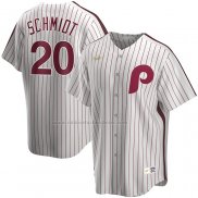 Camiseta Beisbol Hombre Philadelphia Phillies Mike Schmidt Primera Cooperstown Collection Blanco
