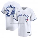 Camiseta Beisbol Hombre Toronto Blue Jays Nate Pearson Primera Limited Blanco