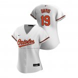 Camiseta Beisbol Mujer Baltimore Orioles Chris Davis Replica Primera 2020 Blanco
