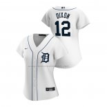 Camiseta Beisbol Mujer Detroit Tigers Brandon Dixon Replica Primera 2020 Blanco