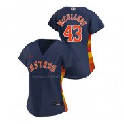 Camiseta Beisbol Mujer Houston Astros Lance Mccullers Replica Alterno 2020 Azul