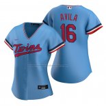 Camiseta Beisbol Mujer Minnesota Twins Alex Avila Replica Alterno Azul
