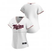Camiseta Beisbol Mujer Minnesota Twins Replica Primera 2020 Blanco