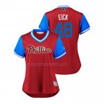 Camiseta Beisbol Mujer Philadelphia Phillies Jerad Eickhoff 2018 LLWS Players Weekend Eick Scarlet Camiseta Beisbol Mujer Philadelphia Phillies Jerad Eickhoff 2018 LLWS Players Weekend Eick Scarlet