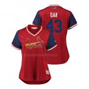 Camiseta Beisbol Mujer St. Louis Cardinals Luke Gregerson 2018 LLWS Players Weekend Duke Rojo