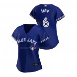 Camiseta Beisbol Mujer Toronto Blue Jays Travis Shaw Replica Alterno 2020 Azul