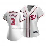 Camiseta Beisbol Mujer Washington Nationals Michael A. Taylor Primera Replica Blanco