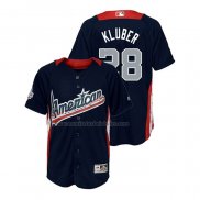 Camiseta Beisbol Nino All Star 2018 Corey Kluber Primera Run Derby American League Azul