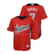 Camiseta Beisbol Nino All Star 2018 Eugenio Suarez Primera Run Derby National League Rojo