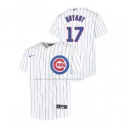 Camiseta Beisbol Nino Chicago Cubs Kris Bryant Replica Primera Blanco