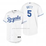 Camiseta Beisbol Nino Kansas City Royals George Brett Replica Primera Blanco