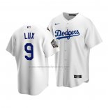 Camiseta Beisbol Nino Los Angeles Dodgers Gavin Lux Primera Replica 2020 Blanco