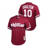 Camiseta Beisbol Nino Philadelphia Phillies Darren Daulton Cooperstown Collection Mesh Batting Practice Burgundy