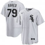 Camiseta Beisbol Hombre Chicago White Sox Jose Abreu Primera Replica Blanco