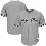 Camiseta Beisbol Hombre New York Yankees Big & Tall Replica Gris