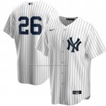 Camiseta Beisbol Hombre New York Yankees DJ LeMahieu Primera Replica Blanco Camiseta Beisbol Hombre New York Yankees DJ LeMahieu Primera Replica Blanco