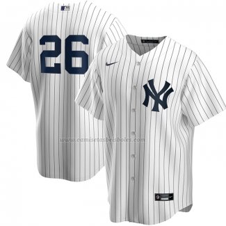 Camiseta Beisbol Hombre New York Yankees DJ LeMahieu Primera Replica Blanco