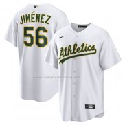 Camiseta Beisbol Hombre Oakland Athletics Dany Jimenez Primera Replica Blanco