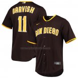 Camiseta Beisbol Hombre San Diego Padres Yu Darvish Alterno Replica Marron