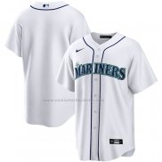 Camiseta Beisbol Hombre Seattle Mariners Primera Replica Blanco
