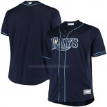Camiseta Beisbol Hombre Tampa Bay Rays Big & Tall Replica Alterno Azul