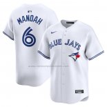 Camiseta Beisbol Hombre Toronto Blue Jays Alek Manoah Primera Limited Blanco