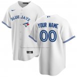 Camiseta Beisbol Hombre Toronto Blue Jays Primera Replica Personalizada Blanco