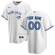 Camiseta Beisbol Hombre Toronto Blue Jays Primera Replica Personalizada Blanco