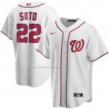Camiseta Beisbol Hombre Washington Nationals Juan Soto Primera Replica Blanco