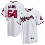 Camiseta Beisbol Hombre Washington Nationals Victor Arano Primera Replica Blanco