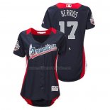 Camiseta Beisbol Mujer All Star 2018 Jose Berrios Primera Run Derby American League Azul