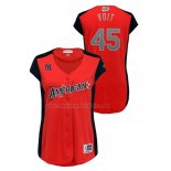 Camiseta Beisbol Mujer All Star 2019 New York Yankees Luke Voit Workout American League Rojo