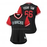 Camiseta Beisbol Mujer Arizona Diamondbacks Yoshihisa Hirano 2018 LLWS Players Weekend Yoshi San Negro