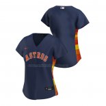 Camiseta Beisbol Mujer Houston Astros Replica Alterno 2020 Azul