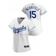 Camiseta Beisbol Mujer Kansas City Royals Whit Merrifield Replica Primera 2020 Blanco