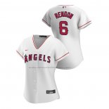 Camiseta Beisbol Mujer Los Angeles Angels Anthony Rendon Replica Primera 2020 Blanco