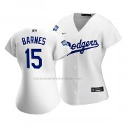 Camiseta Beisbol Mujer Los Angeles Dodgers Austin Barnes Replica Primera 2020 Blanco