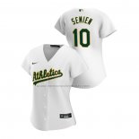 Camiseta Beisbol Mujer Oakland Athletics Marcus Semien Replica Primera 2020 Blanco