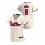 Camiseta Beisbol Mujer Philadelphia Phillies Jay Bruce Replica Alterno 2020 Crema Camiseta Beisbol Mujer Philadelphia Phillies Jay Bruce Replica Alterno 2020 Crema