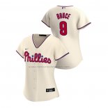 Camiseta Beisbol Mujer Philadelphia Phillies Jay Bruce Replica Alterno 2020 Crema